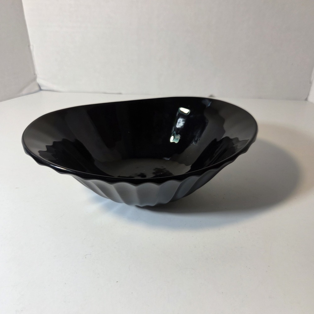 SASAKI  DYNASTY BLACK GLOSSY SERVING SOUP BOWL #17062